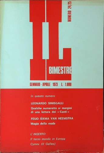 Bimestre numero - il, 24/25
