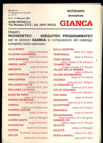 Notiziario gianca 6 - gianca,